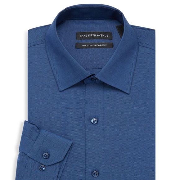 Saks Fifth Avenue Other - NWT Men's Trim-Fit Oxford Dress Shirt